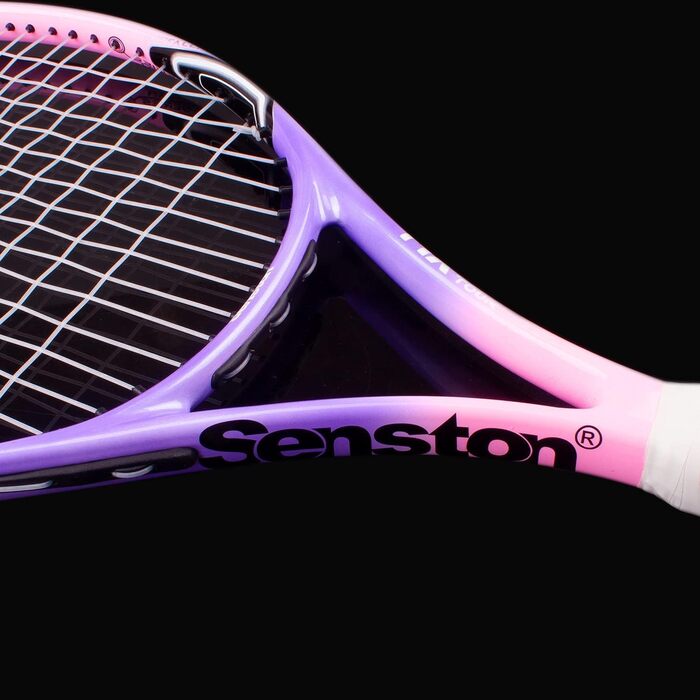 Набір тенісних ракеток Senston Tennis Racket 19/23/25 цільного дизайну з тенісною сумкою, накладкою, вібродемпфером (рожевий, 23 дюйми)