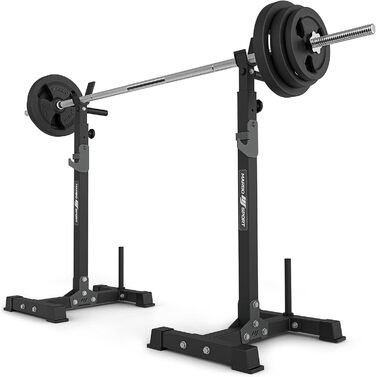Багаторівневі стійки для штанги Marbo Sport MS-S108 (2 шт) з підставкою, дві варіанти, вироблено в ЄС