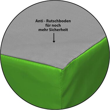 Спортивний килимок Гімнастичний килимок 200 x 120 x 8 см з протиковзким дном RG 20 (дуже м'який) (зелений)