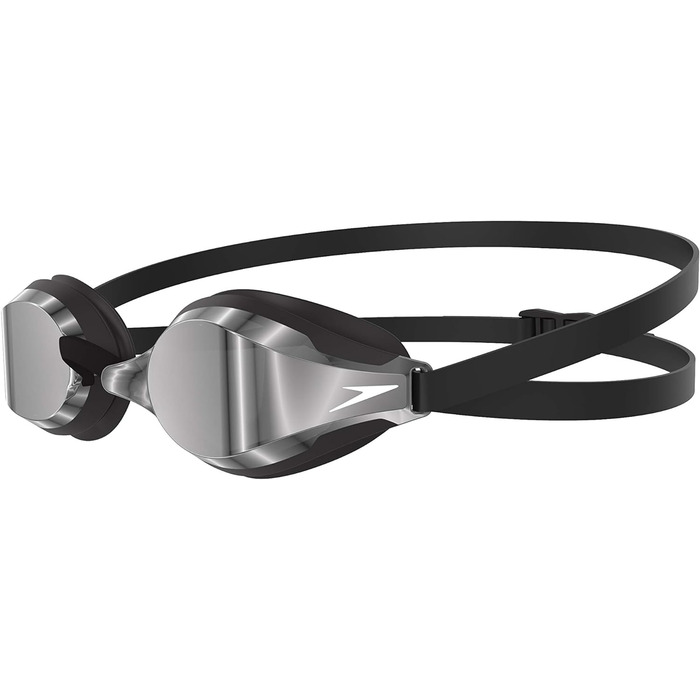 Окуляри для плавання Speedo Fastskin Speedsocket 2 із дзеркальними лінзами та силіконова шапочка для плавання, унісекс, чорна, універсальний розмір