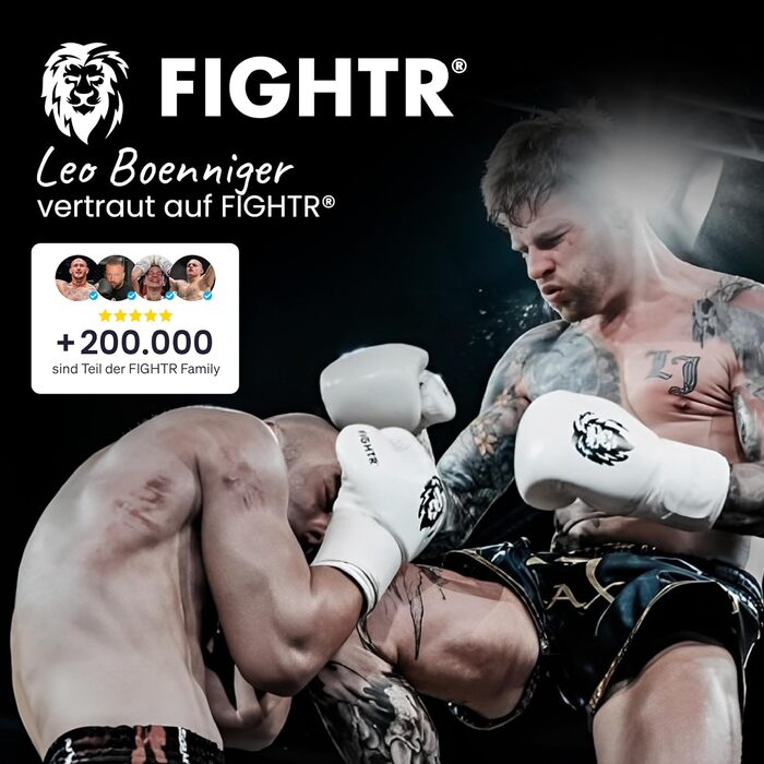 Боксерські рукавички FIGHTR – максимальний захист і стабільність, для боксу, ММА, муай-тай та кікбоксингу, розміри 8-16 унцій, з чохлом