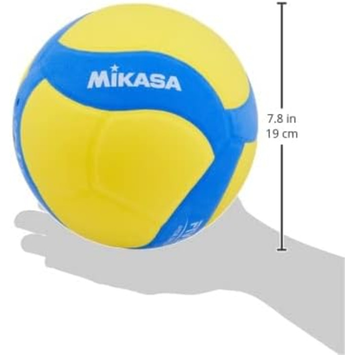 Волейбольний м'яч Mikasa Smile Valley №4 VS160W-Y, для залу, рекомендований тиск 0,10-0,15 кгс/см²