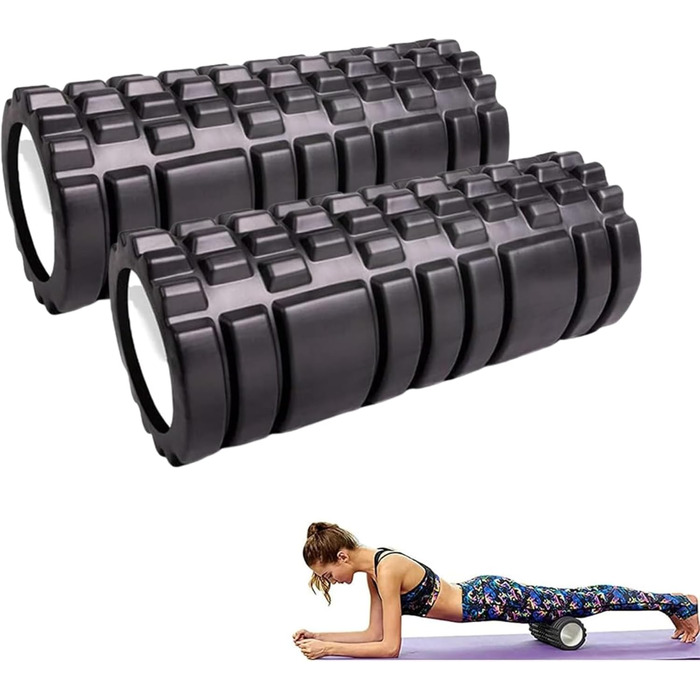 Фітнес-масажний ролик Foam Roller Fascia Roller, 2 шт."