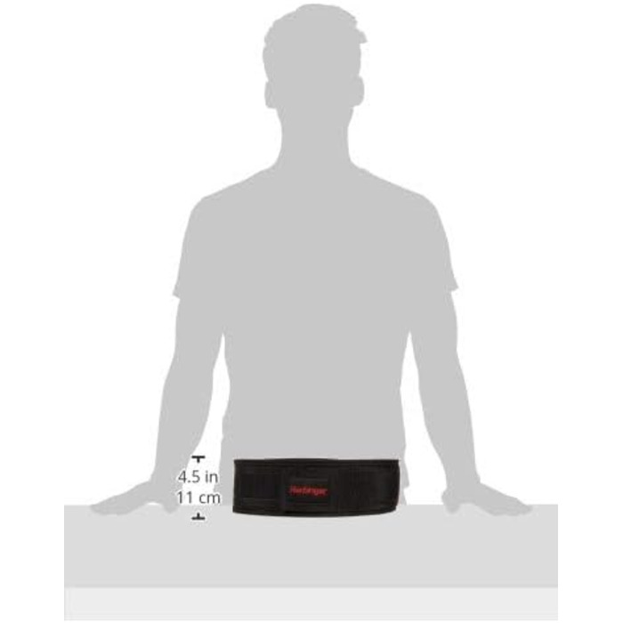 Пояс для важкої атлетики Harbinger нейлоновий, фітнес силовий тренінг FirmFit Belt 19 см L