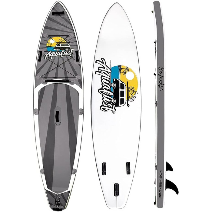 Надувне весло ISUP 330 см Сіра дошкавесло, 10'8 Cruiser SUP Board