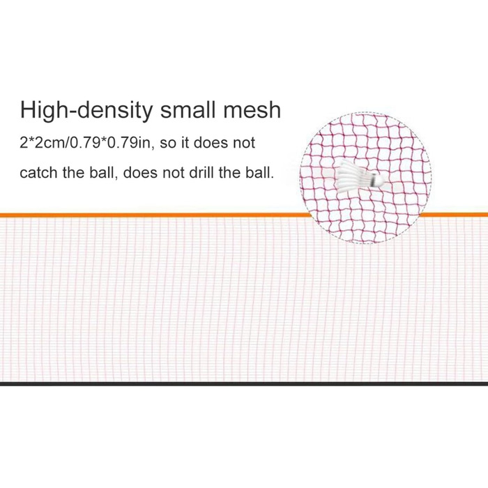 Портативна сітка для бадмінтону проста в налаштуванні, регулюється, міцна та практична, підходить для волейболу, бадмінтону, тенісу та інших видів спорту з м'ячем, спорту в приміщенні та на відкритому повітрі