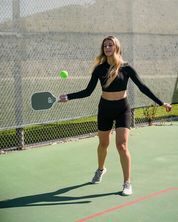 Ракетки Ралійні - Набір Pickleball: 2 вугл. весла, 4 м'ячі, сумка (оливкова)