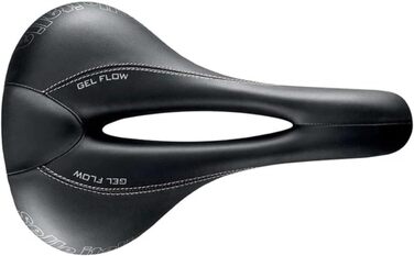 Жіноче велосипедне сідло Selle Italia Donna Gel Flow для шосе, MTB та гравелу, чорне