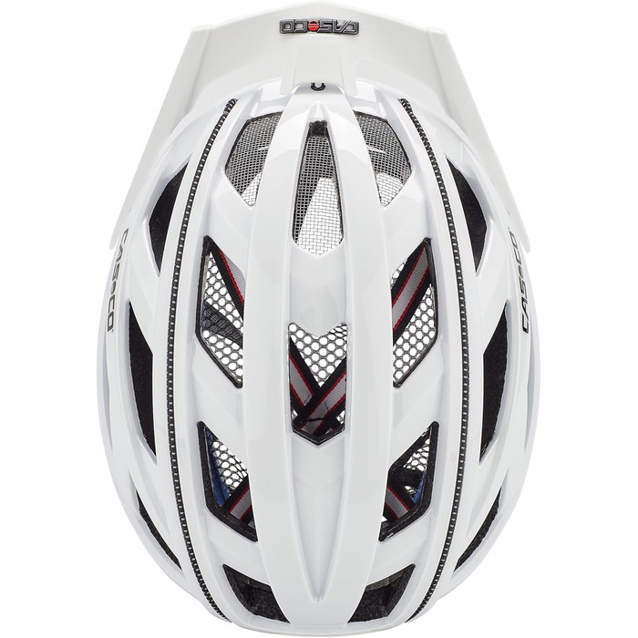 Велосипедний шолом Casco CUDA 2 біло-чорний, захисний