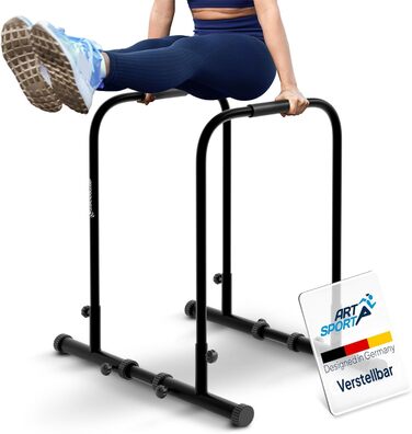 Dip Station - Push Up Bar до 500 кг - Регульована, Black