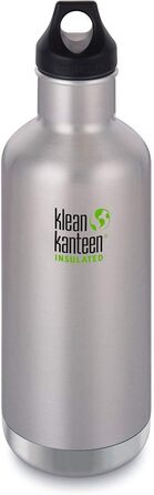 Пляшка для води Klean Kanteen Sport Classic з матовою нержавіючою кришкою 3.0 800 мл/27 унцій, 800 мл (592 мл - нова)