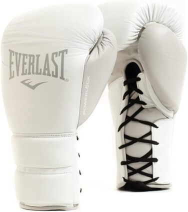 Боксерські рукавички Everlast Powerlock 2 Pro Lace 16 унцій, білі