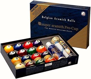 Набір м'ячів Super-Aramith Pro Cup Value Pack 57,2 мм