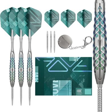 Мішені Rove Swiss Point Steeldarts 90 зелений/срібло, 22-25G