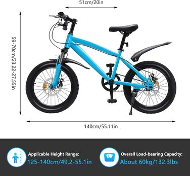 Велосипед MooBeey 18 Comfort, вуглецева сталь, синій, MTB, регульований