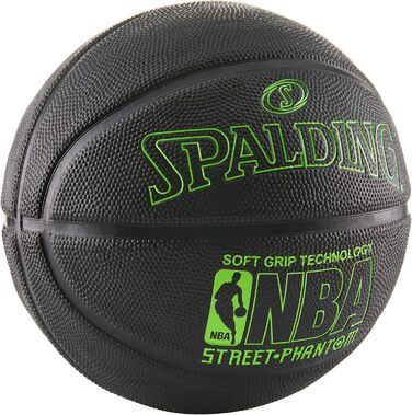 М'яч баскетбольний Spalding NBA Street Phantom, неон. зелений/чорний, р. 7