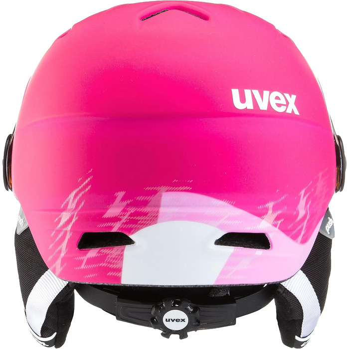 Лижний шолом Uvex Kids Junior Visor Pro 52-54 см рожевий килимок