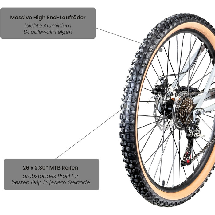 Для дорослих/підлітків від 145 см, 18-шв., аморт. вилка, 600 MTB 26"