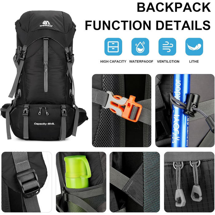 Туристичний рюкзак ShowyLive для походів, Wanderrucksack