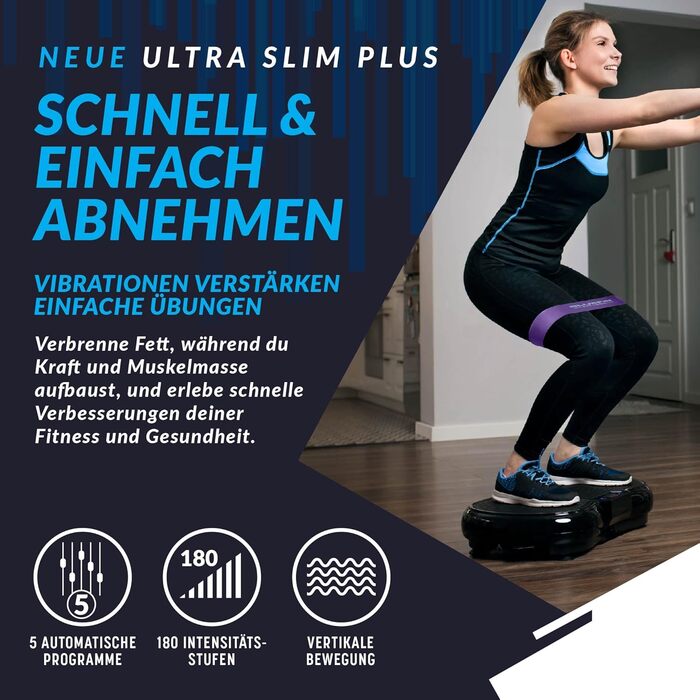 Вібраційна пластина Bluefin Fitness B Ultra Slim Plus, для тренування