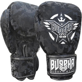 Боксерські рукавички Buddha Fight Wear для Муай Тай і кікбоксингу, тайські, високоякісна екошкіра, антибактеріальна підкладка, посилені шви, різні дизайни
