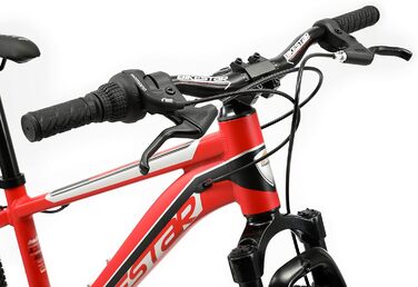 Швидкісний Shimano, дискові гальма, 20 MTB, 7-шв., від 6 років (червоний)