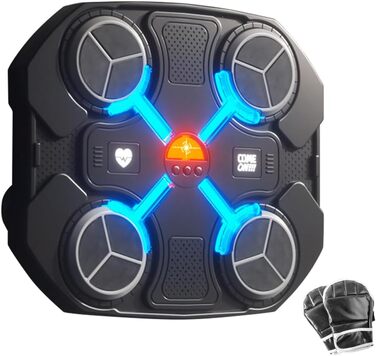 Дитяча музична бокс-машина, смарт Bluetooth тренажер зі стінним кріпленням, 3 швидкості, рукавички, USB-зарядка, інтерактивний фітнес для дітей