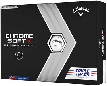 М'ячі для гольфу Callaway Chrome Soft X 2022