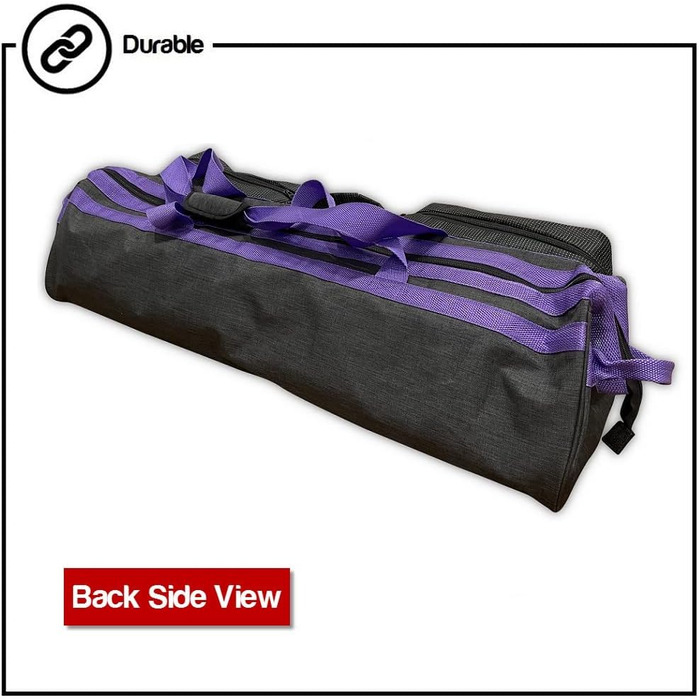 Килимок для пілатесу YogaAddict Yoga Pilates Bag Supreme з кишенею, довжина 76 см, дуже великий, відділення для блоку для йоги, легкий доступ (яблуко зелене - довжина 76 см)