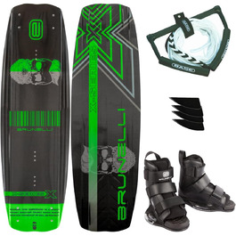 Пакет вейкборду Brunelli Carbon 138 см Wake Binding Wakeboard Binding S/M (38-42)