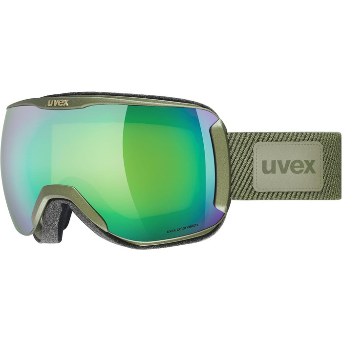 Гірськолижні окуляри uvex Downhill 2100 Cv Planet (Classic, One Size, кроко-килимок/зелено-зелений)