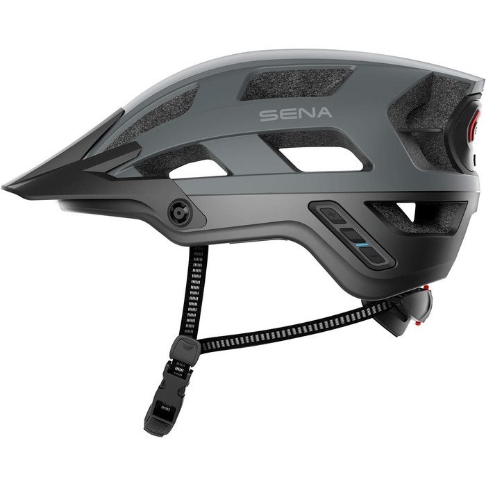 Шолом Sena M1/M1 EVO Smart MTB Bluetooth, музика, GPS, матовий сірий