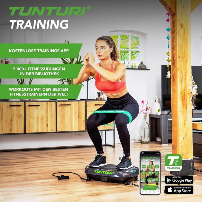 Вібраційна платформа Tunturi Cardio Fit V10/V20 з вібраціями для фітнесу