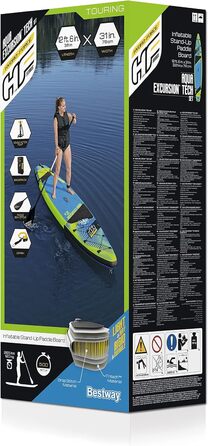 Туристичний набір Bestway Hydro-Force SUP Aqua Excursion 381 x 79 x 15 см