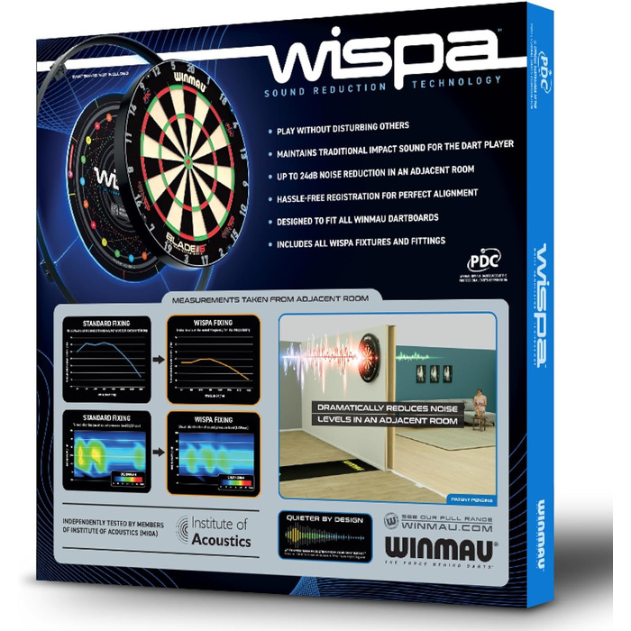 Комплект шумозаглушення дротиків Wispa Dartboard