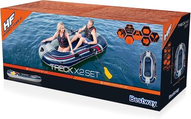 Човни Bestway Hydro-Force Trek X2, 2 особи, 255x127x36 см