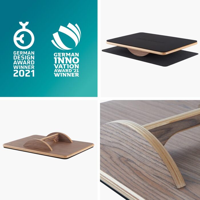 Plankpad PRO – баланс-борд для планки з безкоштовним фітнес-додатком, ігрові тренування для фітнесу та балансу