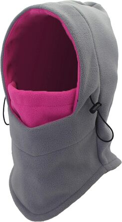 Маска WANYING Polar Fleece Balaclava Beanie для спорту (сірий/рожевий)