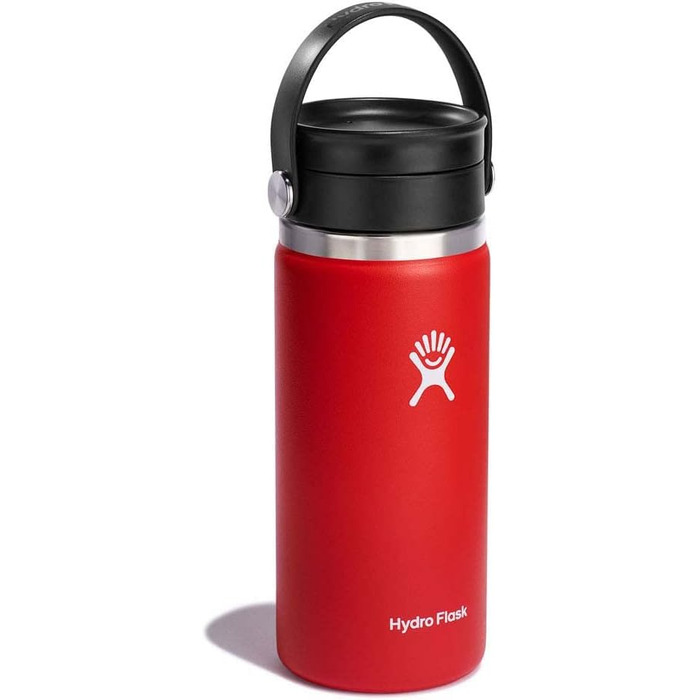 Термокружка Hydro Flask 473 мл з нержавіючої сталі, вакуумна, для кави, герметична, Flex Sip кришка, широка горловина, колір Goji