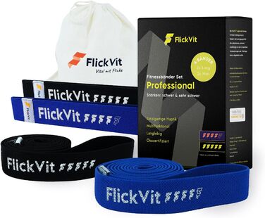 Фітнес-браслети FlickVit фізіо-професійні, довгі та міні