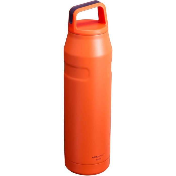 Термобутилка Stanley IceFlow 1 л з кришкою та ручкою, ізольована, з широким горлом, з нержавіючої сталі, BPA-free, для подорожей та спорту, Tigerlily Plum