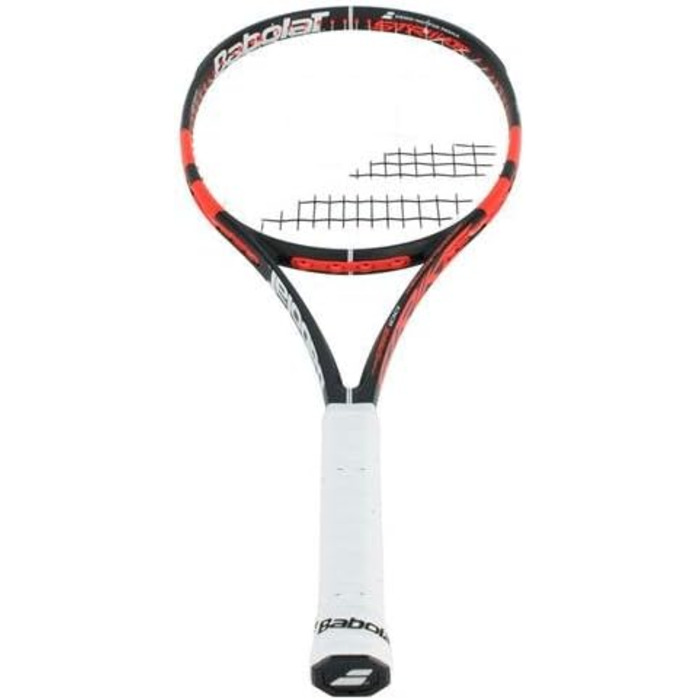 Ракетка Babolat Pure Strike 100 16/19 Неон Сірий/Червоний