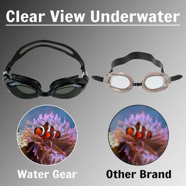 Плавальні окуляри Water Gear Vapor з димчатими лінзами для басейну