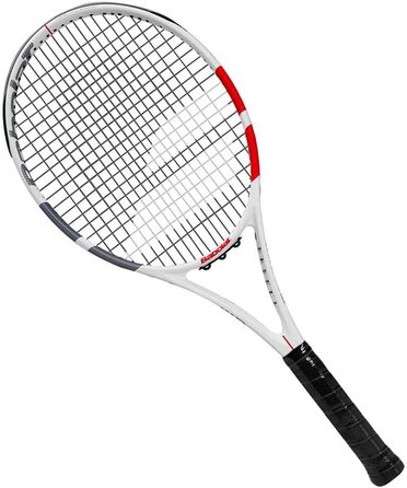 Ракетка Babolat Strike Evo Unstrung, біло-червона-чорна (Blanco)