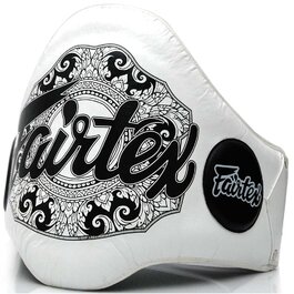 Пояс живота Fairtex BPV-2, білий, Захисник, Муай тай ММА