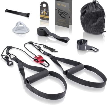 High Pulse Sling Trainer Set (7 шт.) - Повний комплект тренажера для строп зі шківом