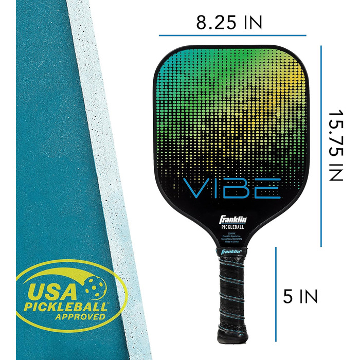 Весло Franklin Sports Pickleball-X Vibe, зелене