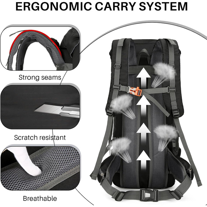 Туристичний рюкзак ShowyLive для походів, Wanderrucksack