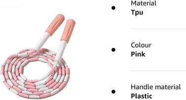 Скакалка Регульована без заплутування м'який бісер (9 футів, 280 см)