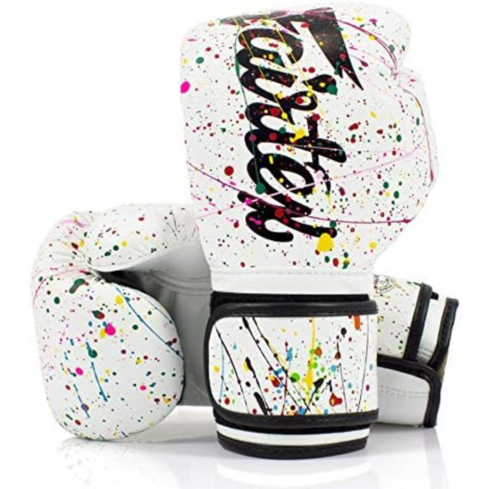 Рукавички Fairtex Муай Тай The Painter біло-чорні BGV14PT 340г